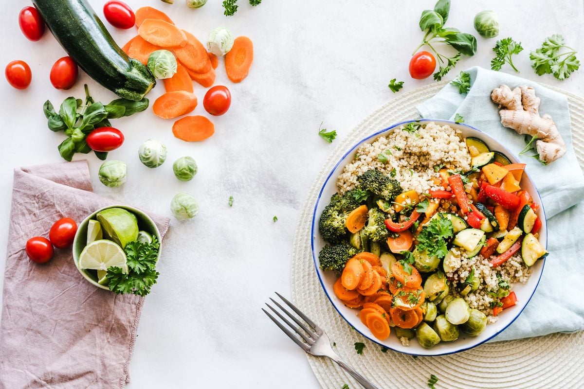 Healthy Mediterranean-style meal